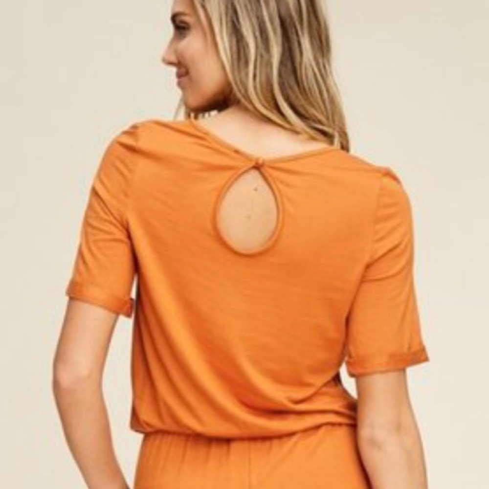 Short Sleeve Jumpsuit - Picture 3 of 3